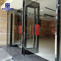 Commercial Polished Finish Stainless Steel Frame Glass Door